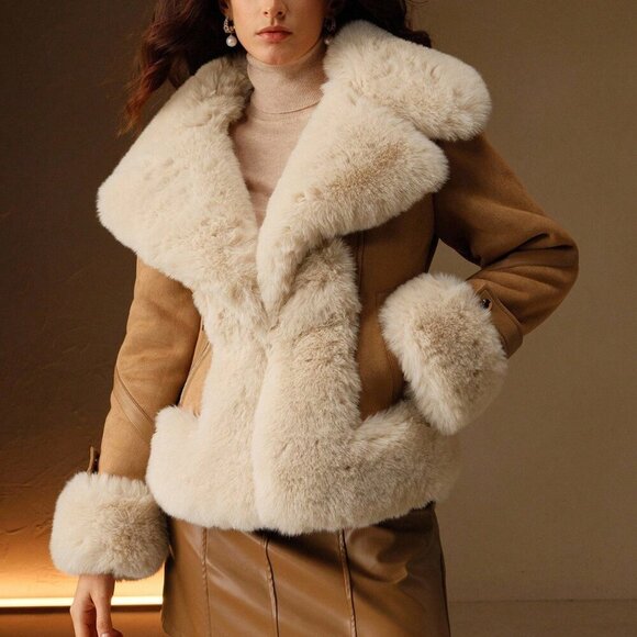 Brown Casual Women's Jacket - Picture 7 of 8